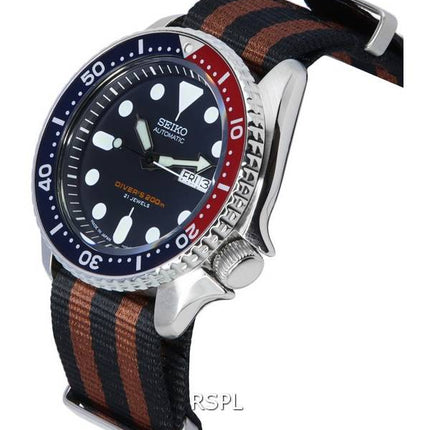 Seiko Blue Dial Automatic Diver's SKX009J1-var-NATO22 200M herreur