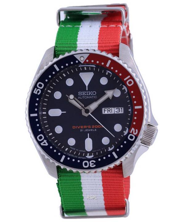 Seiko Automatic Diver's Polyester Japan Made SKX009J1-var-NATO23 200M Herreur