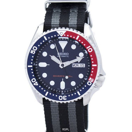 Seiko automatiske dykkerens 200M NATO rem SKX009K1-NATO1 Herreur