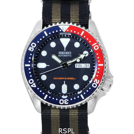 Seiko Blue Dial Automatic Diver's SKX009K1-var-NATO21 200M herreur