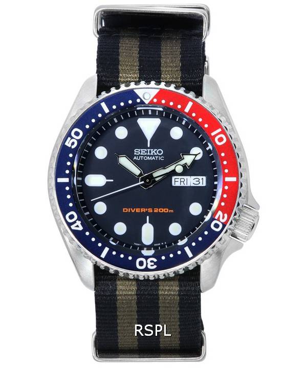 Seiko Blue Dial Automatic Diver's SKX009K1-var-NATO21 200M herreur