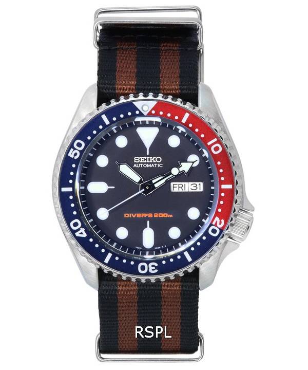 Seiko Blue Dial Automatic Diver's SKX009K1-var-NATO22 200M herreur