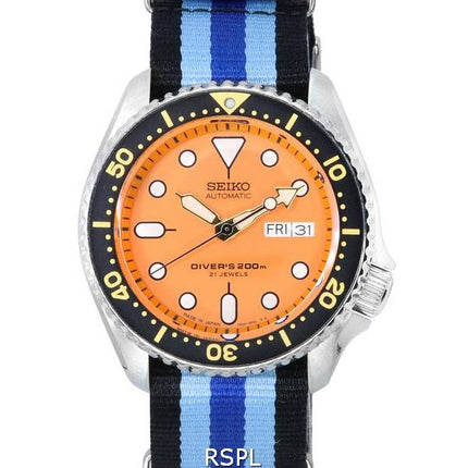 Seiko Orange Dial Automatic Diver's SKX011J1-var-NATO20 200M herreur