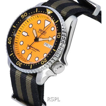 Seiko Orange Dial Automatic Diver's SKX011J1-var-NATO21 200M herreur