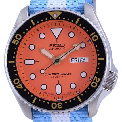 Seiko Automatic Diver's Japan Made Polyester SKX011J1-var-NATO24 200M Herreur