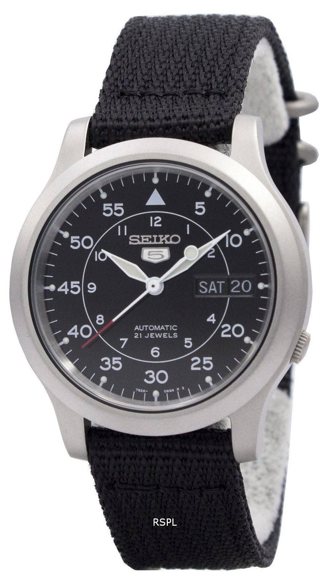 Seiko 5 militær automatisk Nylon Herre ur SNK809K2 SNK809