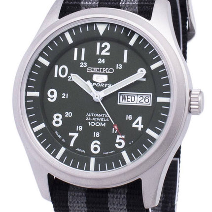 Seiko 5 sport automatisk Japan gjort Nato rem SNZG09J1-NATO1 Herreur