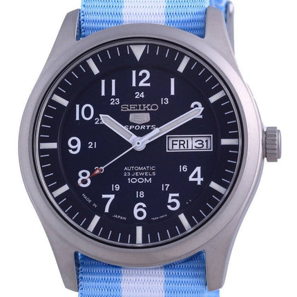 Seiko 5 Sports Automatic Polyester SNZG11J1-var-NATO24 100M Herreur