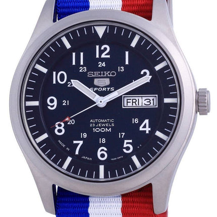 Seiko 5 Sports Automatic Polyester SNZG11J1-var-NATO25 100M Herreur