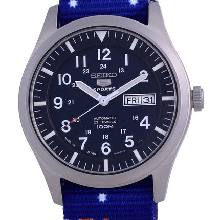 Seiko 5 Sports Automatic Polyester SNZG11J1-var-NATO30 100M Herreur