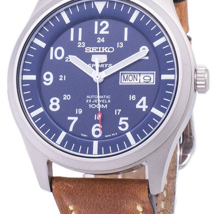 Seiko 5 sport SNZG11K1-LS17 automatiske brune læder rem Herreur