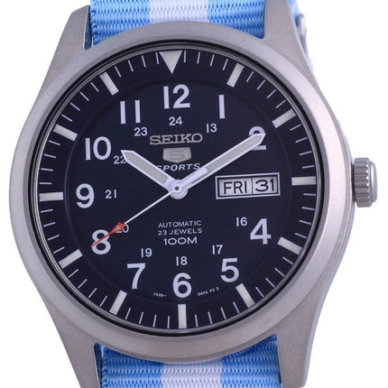 Seiko 5 Sports Automatic Polyester SNZG11K1-var-NATO24 100M Herreur