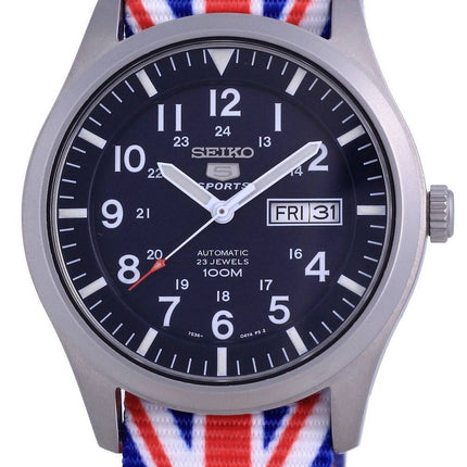 Seiko 5 Sports Automatic Polyester SNZG11K1-var-NATO28 100M Herreur