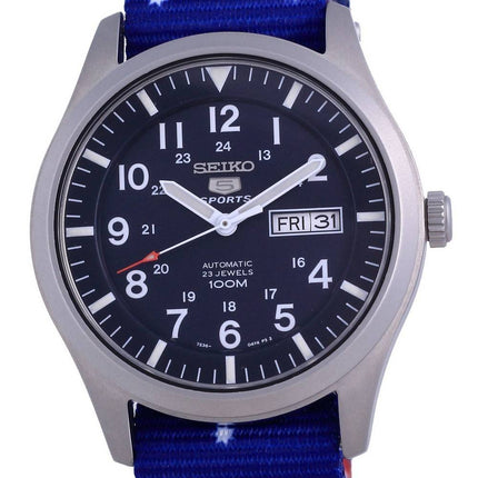 Seiko 5 Sports Automatic Polyester SNZG11K1-var-NATO30 100M Herreur