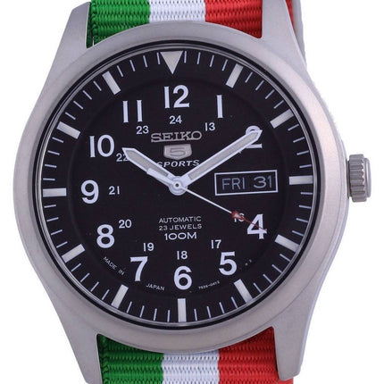 Seiko 5 Sports Automatic Polyester SNZG15J1-var-NATO23 100M Herreur