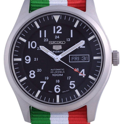 Seiko 5 Sports Automatic Polyester SNZG15K1-var-NATO23 100M Herreur