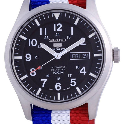 Seiko 5 Sports Automatic Polyester SNZG15K1-var-NATO25 100M Herreur