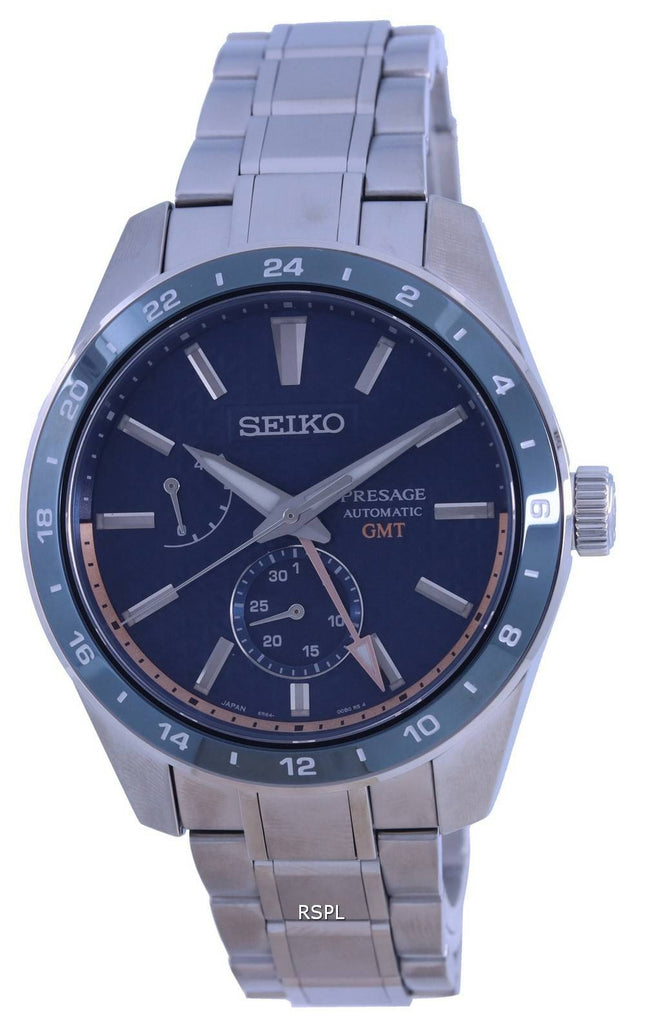 Seiko Presage Sharp Edged GMT Automatisk SPB217 SPB217J1 SPB217J 100M herreur