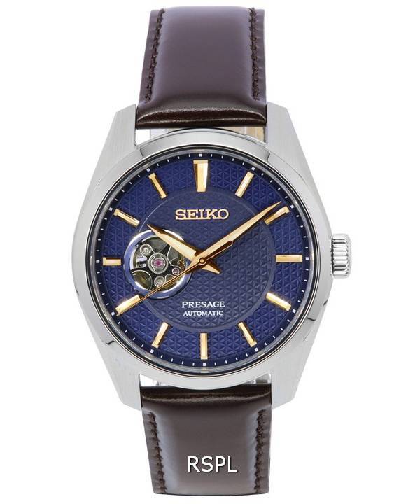 Seiko Presage Sharp Edged Midnight Blue Open Heart Dial Automatisk SPB311 SPB311J1 SPB311J 100M herreur