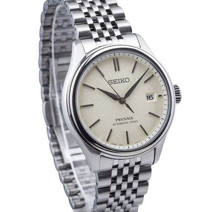 Seiko Presage Classic Shiro-iro rustfrit stål varm hvid skive automatisk SPB463J1 100M herreur