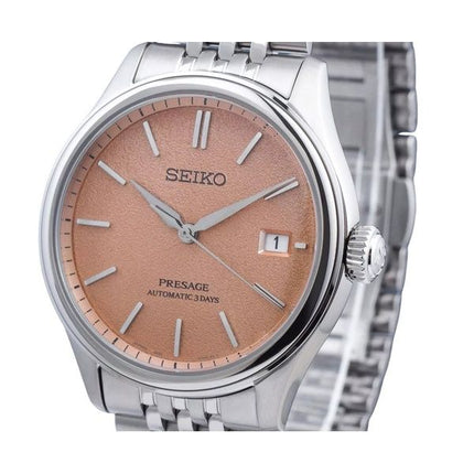 Seiko Presage Classic Araigaki rustfrit stål orange skive automatisk SPB467J1 100M herreur