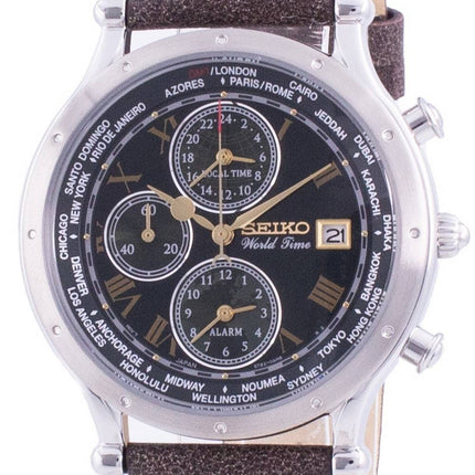 Seiko 30-års jubilæum Age of Discovery World Time SPL057P SPL057P1 SPL057P Quartz Chronograph Limited Edition Herreur