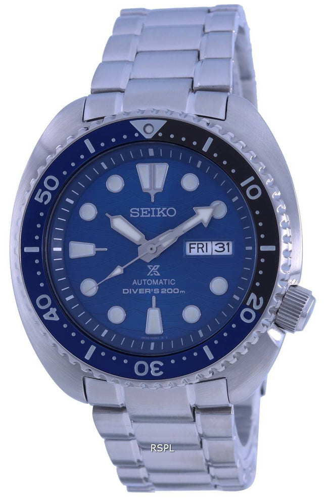 Seiko Prospex Save The Ocean Blue Dial Automatic Diver&#39,s SRPD21 SRPD21K1 SRPD21K 200M herreur