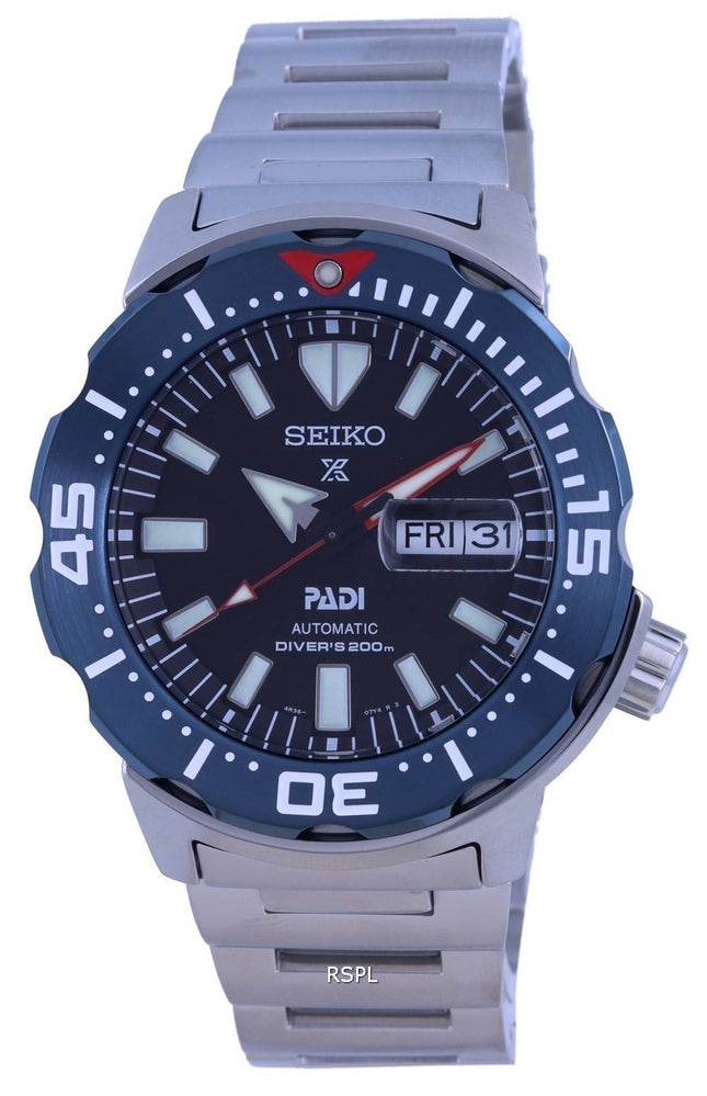 Seiko Prospex Monster Padi Special Edition Automatic Diver&#39,s SRPE27 SRPE27K1 SRPE27K 200M Herreur