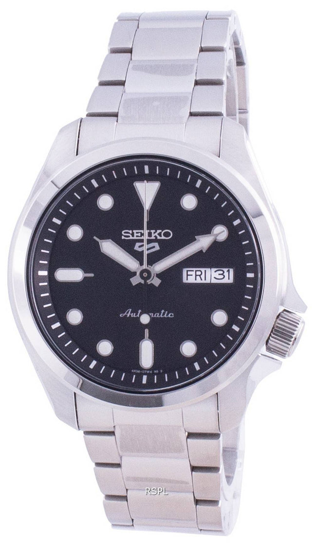 Seiko 5 Sports Black Dial Automatic SRPE55 SRPE55K1 SRPE55K 100M Herreur