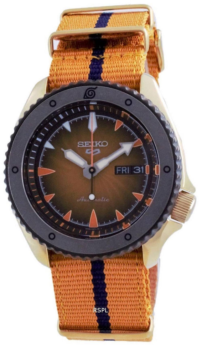 Seiko 5 Sports Naruto Uzumaki Limited Edition Automatic SRPF70 SRPF70K1 SRPF70K 100M Herreur