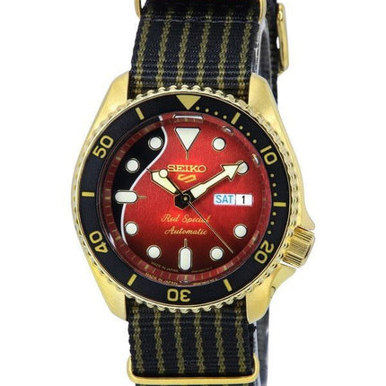 Seiko 5 Sports Brian May Red Special Limited Edition Nylonrem Automatisk SRPH80J1 100M herreur