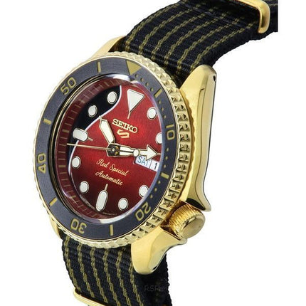 Seiko 5 Sports Brian May Red Special Limited Edition Nylonrem Automatisk SRPH80J1 100M herreur