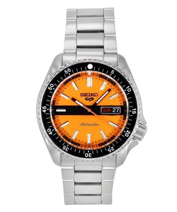 Seiko 5 Sports SKX Style The New Double Hurricane Special Edition Orange Urskive Automatisk SRPK11K1 100M herreur