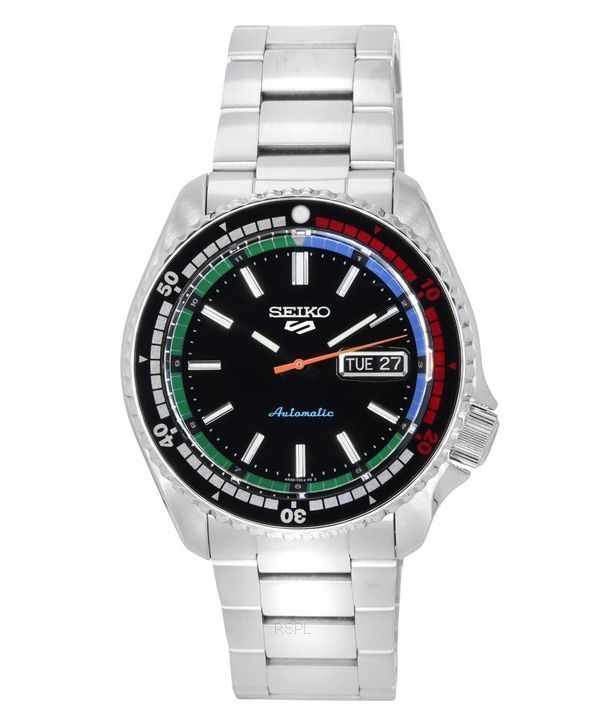 Seiko 5 Sports SKX Style Den nye Regatta Timer Special Edition Black Dial Automatisk SRPK13K1 100M herreur