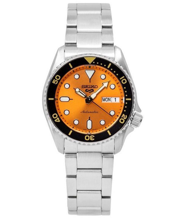 Seiko 5 Sports SKX Style Midi Orange Urskive Automatisk SRPK35K1 100M herreur