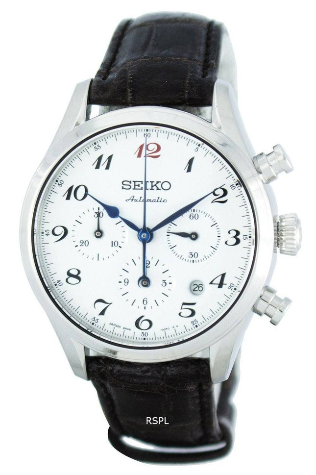 Seiko varsle Limited Edition Japan gjort automatisk Chronograph SRQ019 SRQ019J1 SRQ019J Herreur