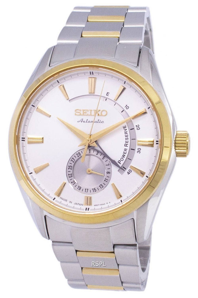 Seiko varsle automatisk Power Reserve Japan gjort SSA306 SSA306J1 SSA306J Herreur