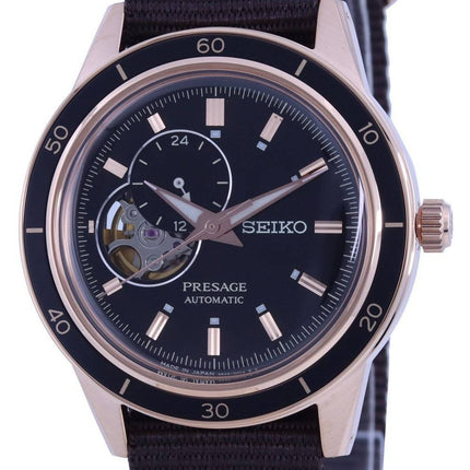 Seiko Presage Style 60&#39,er Open Heart Black Dial Automatisk SSA426 SSA426J1 SSA426J herreur