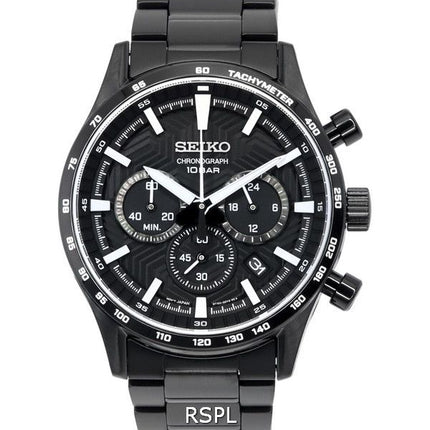 Seiko Urban Sports Chronograph Black Dial Quartz SSB415 SSB415P1 SSB415P 100M herreur