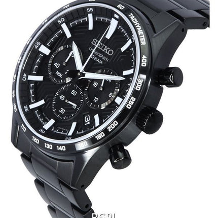 Seiko Urban Sports Chronograph Black Dial Quartz SSB415 SSB415P1 SSB415P 100M herreur