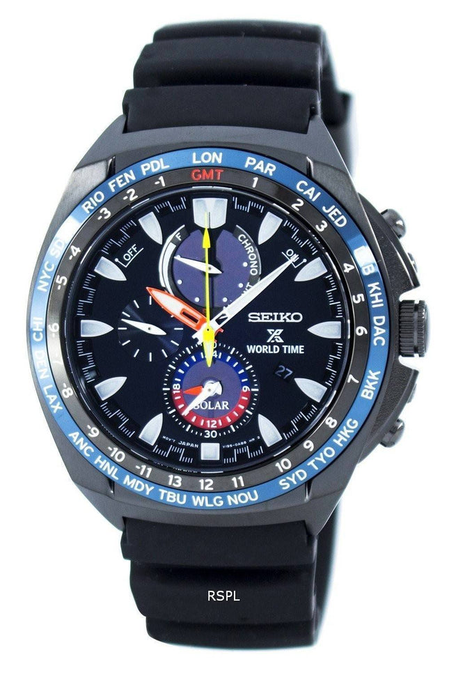 Seiko Prospex verden tid Solar Chronograph SSC551 SSC551P1 SSC551P Herreur