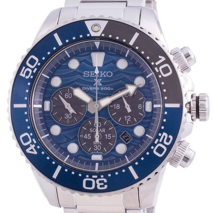 Seiko Prospex Diver's Save The Ocean SSC741 SSC741P1 SSC741P Solar Chronograph Special Edition 200M Herreur