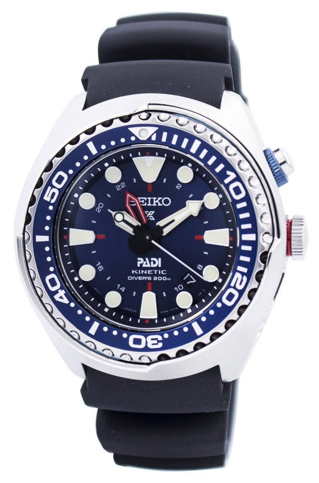 Seiko Prospex Kinetic GMT dykkerens "PADI" Edition SUN065P SUN065P1 SUN065P Herreur