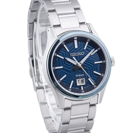 Seiko Sports Stainless Steel Blue Dial Quartz SUR559P1 100M herreur