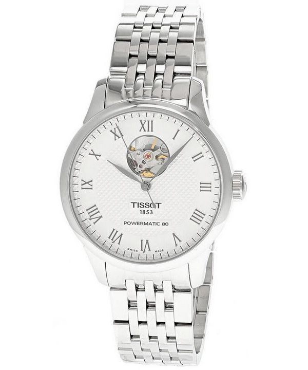 Tissot Le Locle Powermatic 80 åbent hjerte sølvurskive automatisk T006.407.11.033.02 herreur