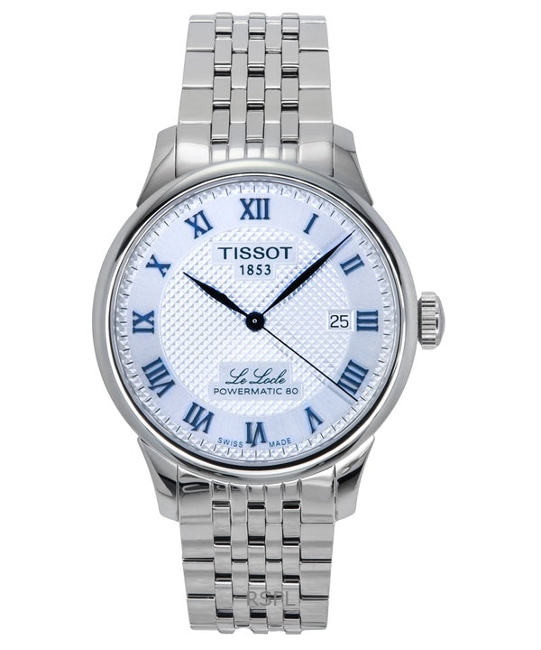 Tissot Le Locle Powermatic 80 20-års jubilæumsur i rustfrit stål, sølv, automatisk T006.407.11.033.03 Herreur