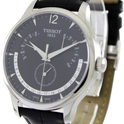 Tissot Tradition evig kalender T063.637.16.057.00 T0636371605700 Herreur