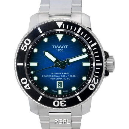 Tissot Seastar 2000 Professional Powermatic 80 Blue Dial Diver&#39,s T120.607.11.041.01 T1206071104101 600M herreur