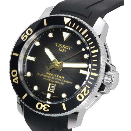 Tissot T-Sport Seastar 2000 Professional Powermatic 80 Diver&#39,s T120.607.17.441.01 T1206071744101 600M herreur