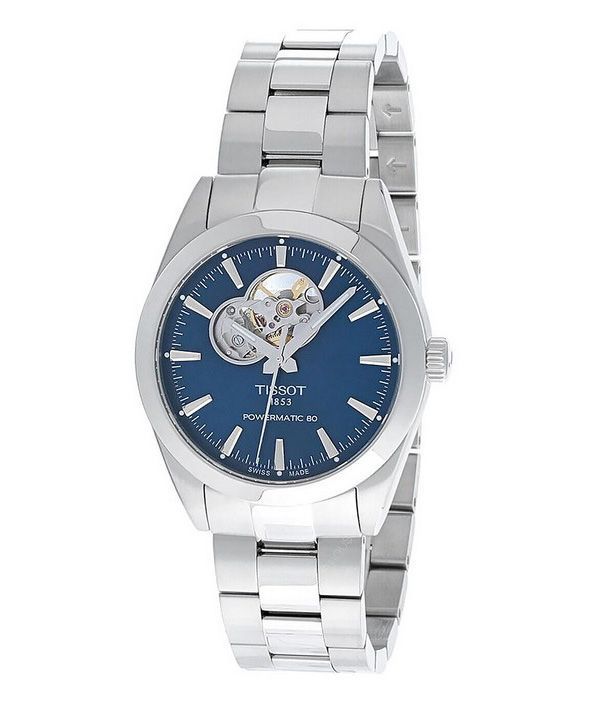 Tissot T-Classic Gentleman Powermatic 80 Open Heart Blue Dial Automatisk T127.407.11.041.01 100M herreur